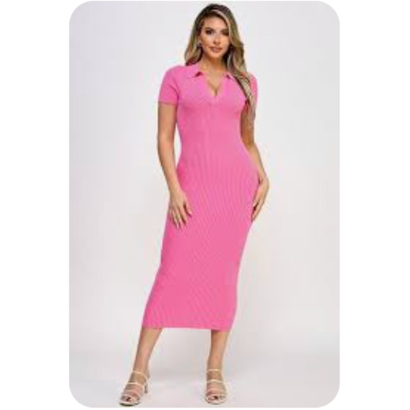 Steve Madden Dresses & Skirts - BB Dakota Steve Madden Knit Summer Dress Pink Size Medium NWT ORG $59